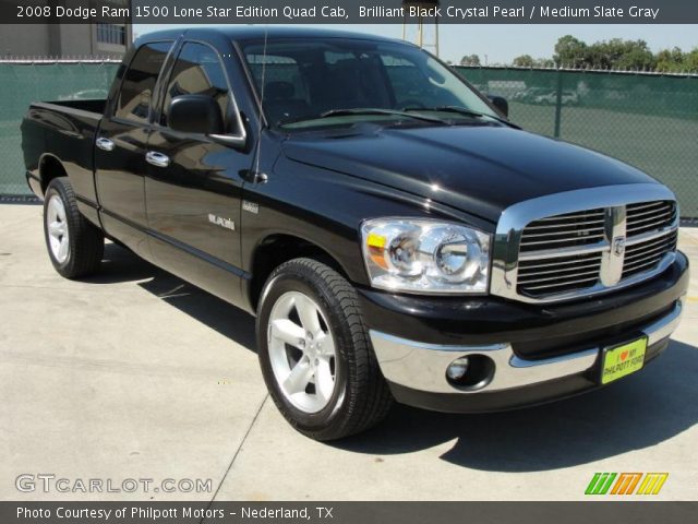 2008 Dodge Ram 1500 Lone Star Edition Quad Cab in Brilliant Black Crystal Pearl