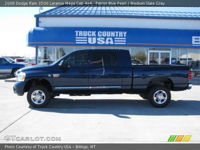 2008 Dodge Ram 3500 Laramie Mega Cab 4x4 in Patriot Blue Pearl