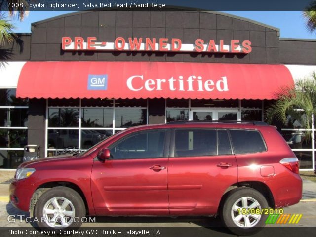 2008 Toyota Highlander  in Salsa Red Pearl