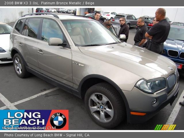 2008 BMW X3 3.0si in Platinum Bronze Metallic