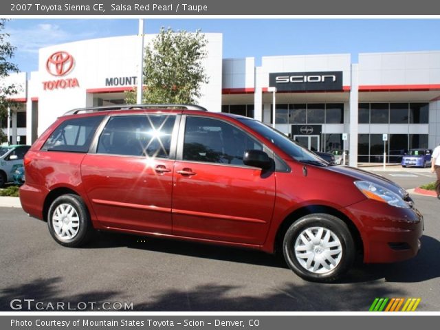 2007 Toyota Sienna CE in Salsa Red Pearl