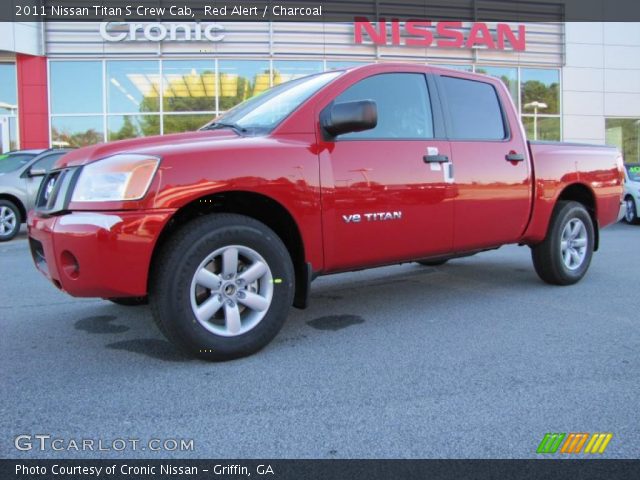 2011 Nissan Titan S Crew Cab in Red Alert