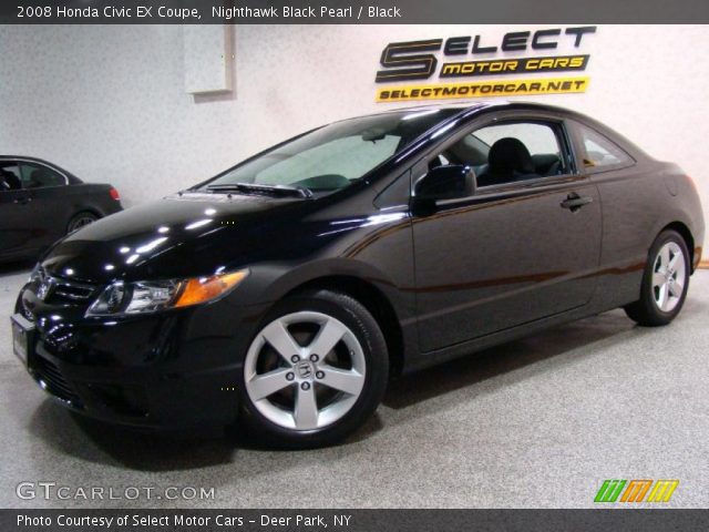 2008 Honda Civic EX Coupe in Nighthawk Black Pearl