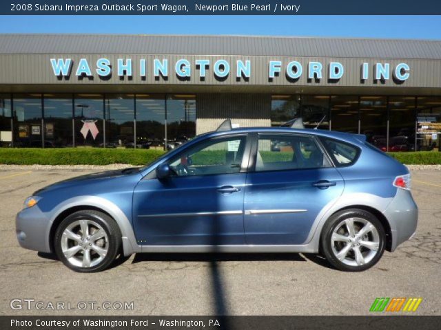 2008 Subaru Impreza Outback Sport Wagon in Newport Blue Pearl