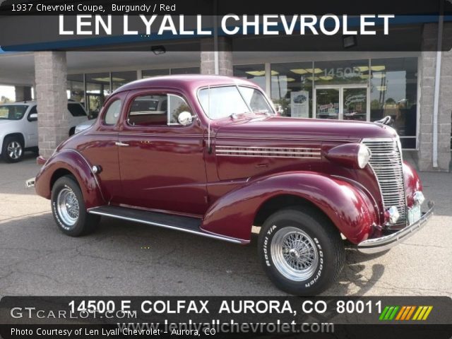 1937 Chevrolet Coupe  in Burgundy