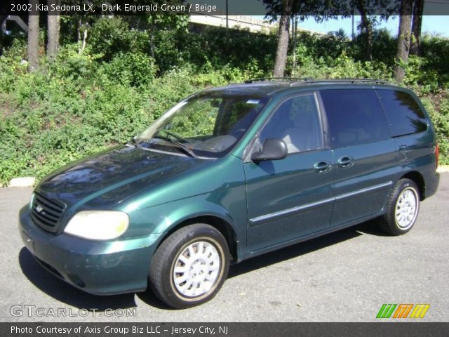 2002 Kia Sedona LX in Dark Emerald Green