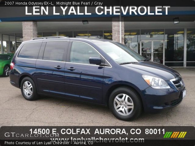 2007 Honda Odyssey EX-L in Midnight Blue Pearl