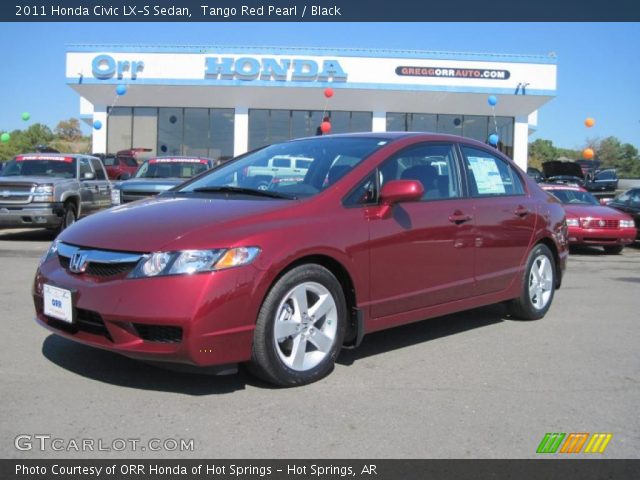 2011 Honda Civic LX-S Sedan in Tango Red Pearl