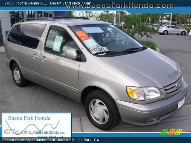 2003 Toyota Sienna XLE in Desert Sand Mica