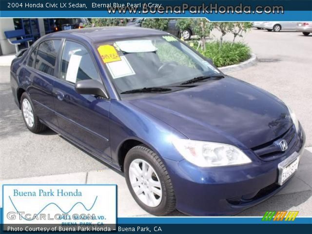 2004 Honda Civic LX Sedan in Eternal Blue Pearl