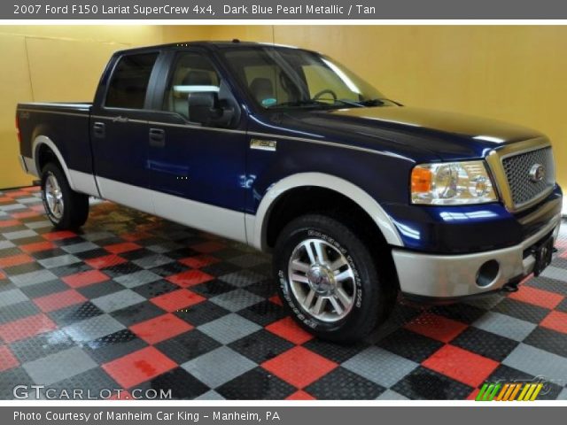 2007 Ford F150 Lariat SuperCrew 4x4 in Dark Blue Pearl Metallic