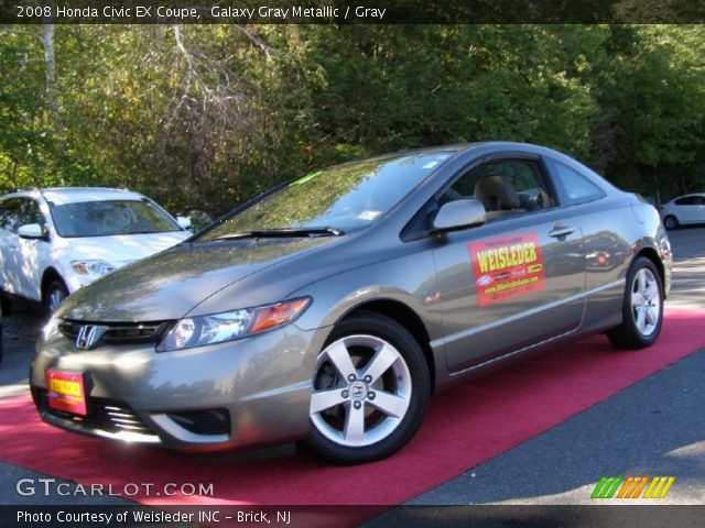 2008 Honda Civic EX Coupe in Galaxy Gray Metallic