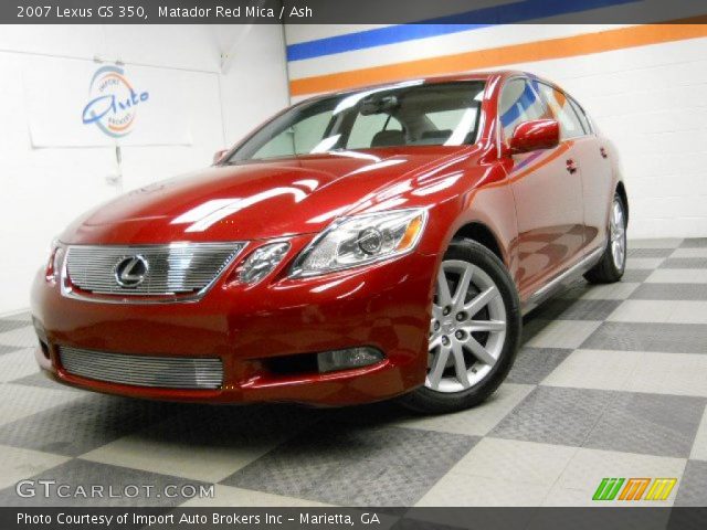 2007 Lexus GS 350 in Matador Red Mica