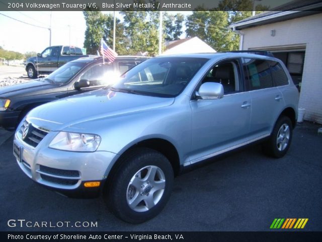 2004 Volkswagen Touareg V6 in Blue Silver Metallic