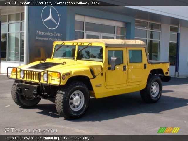2001 Hummer H1 Soft Top in Competition Yellow