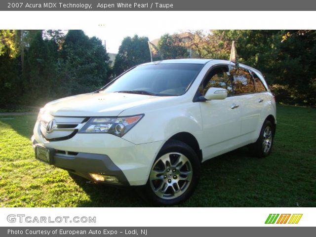 2007 Acura MDX Technology in Aspen White Pearl