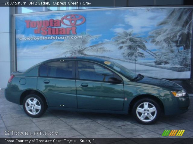2007 Saturn ION 2 Sedan in Cypress Green