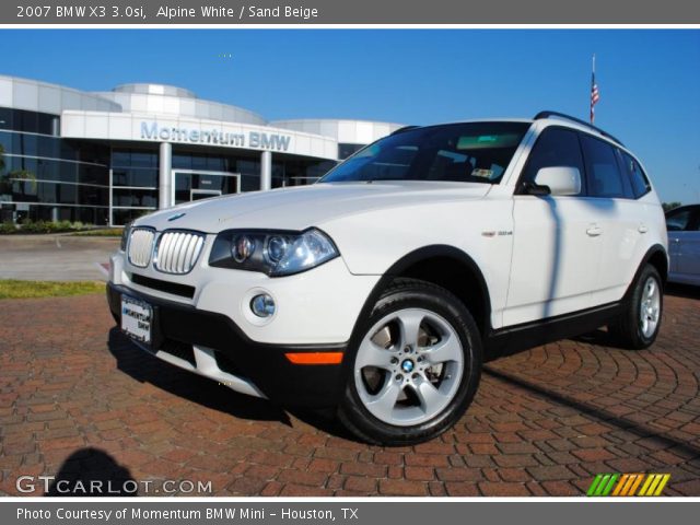 2007 BMW X3 3.0si in Alpine White