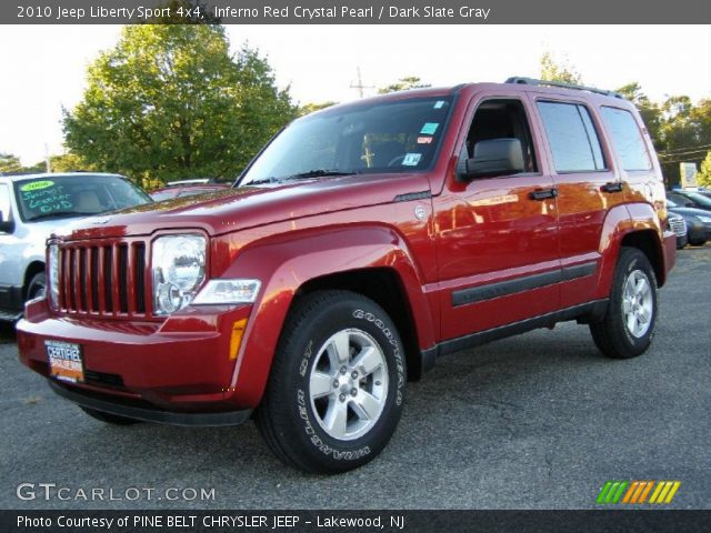 2010 Jeep Liberty Sport 4x4 in Inferno Red Crystal Pearl