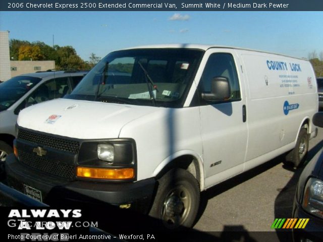 2006 Chevrolet Express 2500 Extended Commercial Van in Summit White