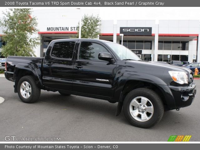2008 Toyota Tacoma V6 TRD Sport Double Cab 4x4 in Black Sand Pearl