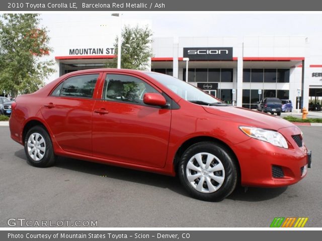 2010 Toyota Corolla LE in Barcelona Red Metallic