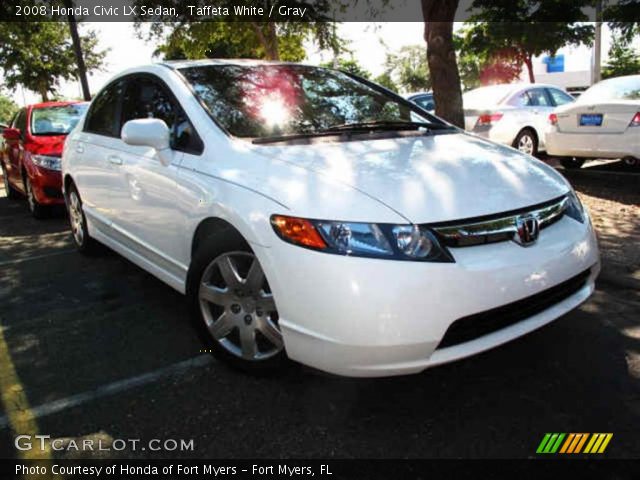 2008 Honda Civic LX Sedan in Taffeta White