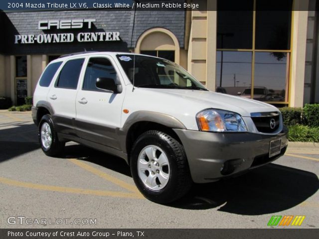 2004 Mazda Tribute LX V6 in Classic White