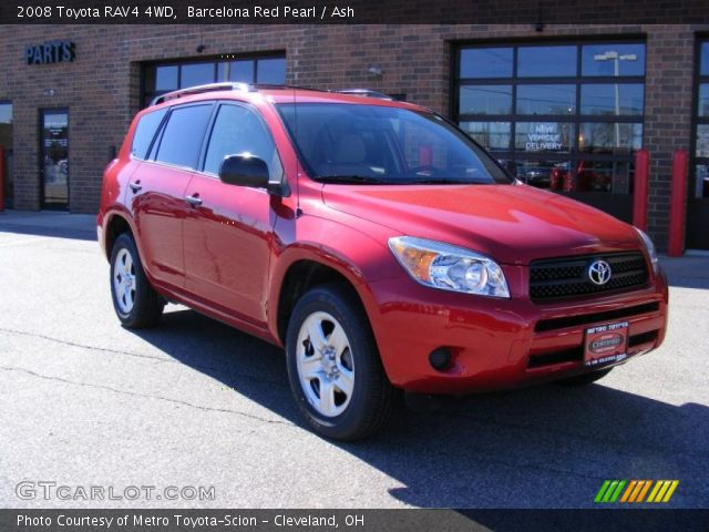 2008 Toyota RAV4 4WD in Barcelona Red Pearl