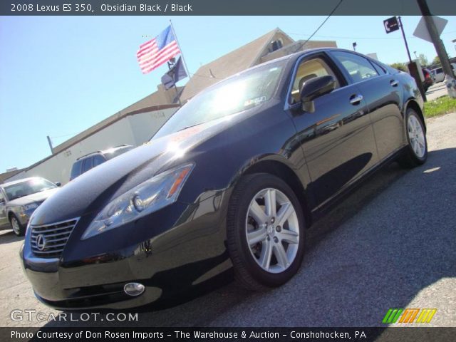 2008 Lexus ES 350 in Obsidian Black