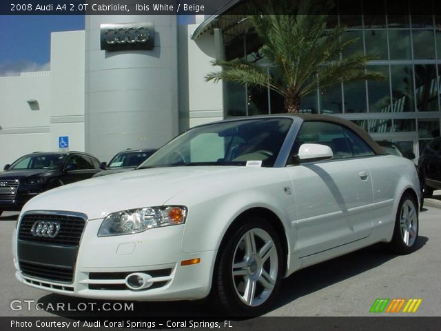2008 Audi A4 2.0T Cabriolet in Ibis White