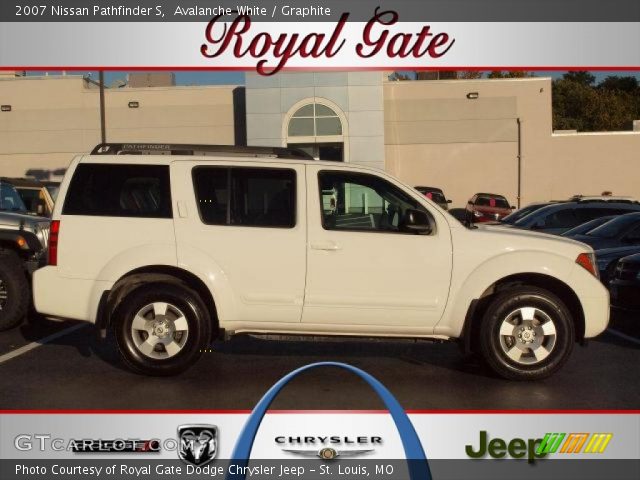 2007 Nissan Pathfinder S in Avalanche White