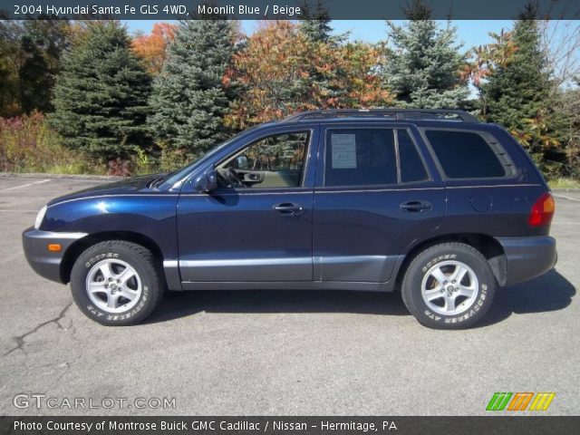 2004 Hyundai Santa Fe GLS 4WD in Moonlit Blue