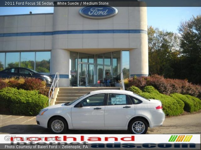2011 Ford Focus SE Sedan in White Suede