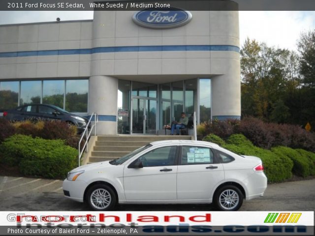 2011 Ford Focus SE Sedan in White Suede