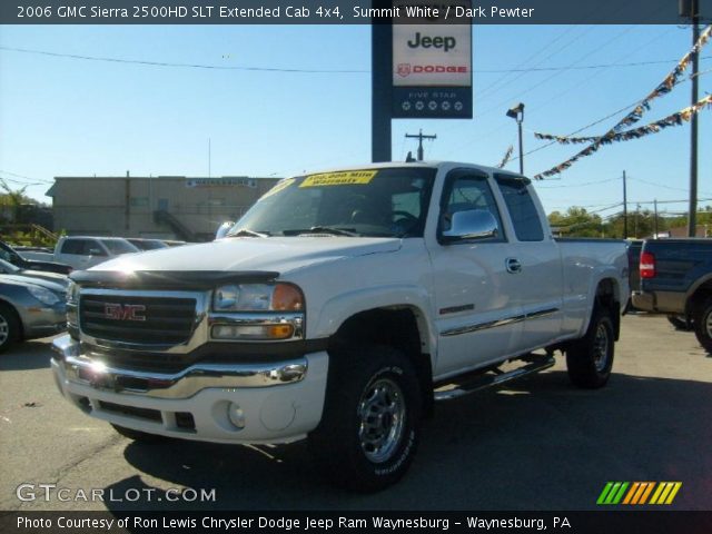 2006 GMC Sierra 2500HD SLT Extended Cab 4x4 in Summit White