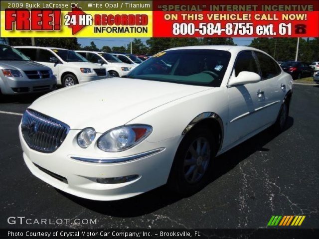 2009 Buick LaCrosse CXL in White Opal