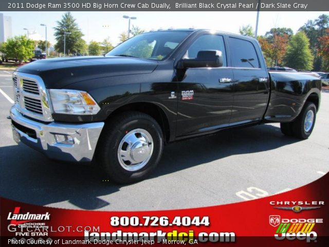 2011 Dodge Ram 3500 HD Big Horn Crew Cab Dually in Brilliant Black Crystal Pearl