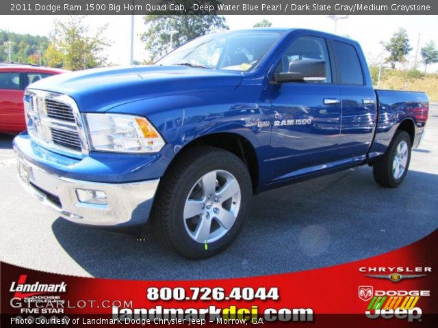 2011 Dodge Ram 1500 Big Horn Quad Cab in Deep Water Blue Pearl