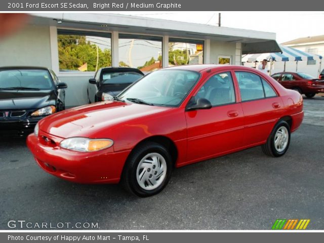 2001 Ford Escort SE Sedan in Bright Red