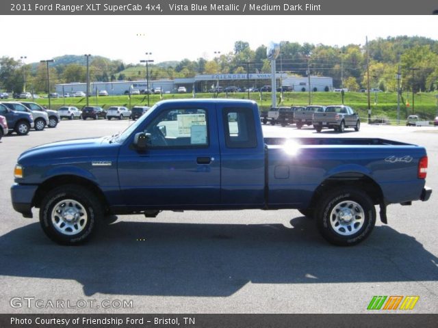 2011 Ford Ranger XLT SuperCab 4x4 in Vista Blue Metallic