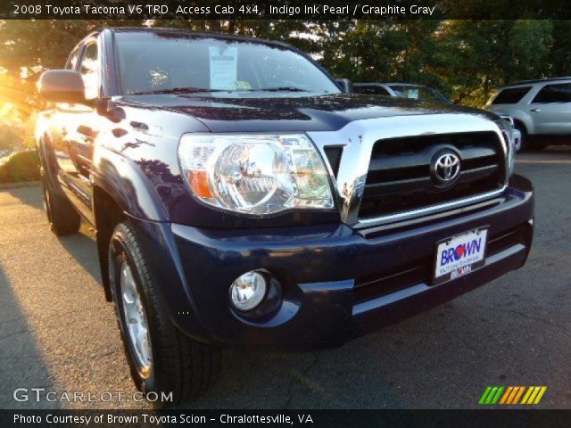 2008 Toyota Tacoma V6 TRD  Access Cab 4x4 in Indigo Ink Pearl