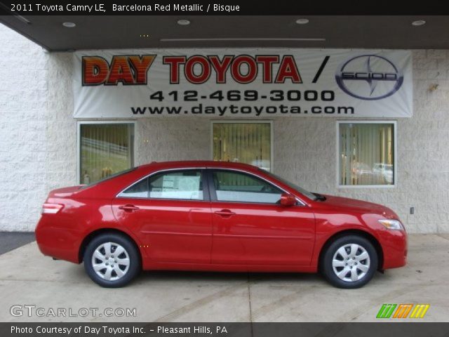2011 Toyota Camry LE in Barcelona Red Metallic