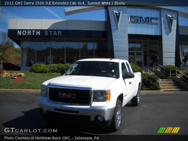 2011 GMC Sierra 1500 SLE Extended Cab 4x4 in Summit White