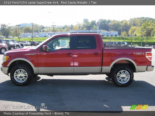 2010 Ford F150 Lariat SuperCrew 4x4 in Red Candy Metallic