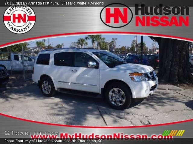 2011 Nissan Armada Platinum in Blizzard White