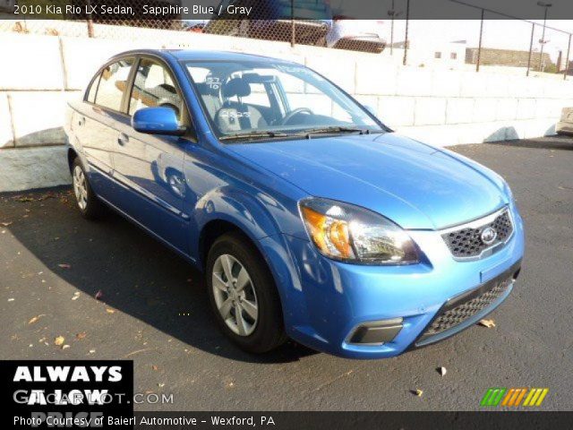 2010 Kia Rio LX Sedan in Sapphire Blue