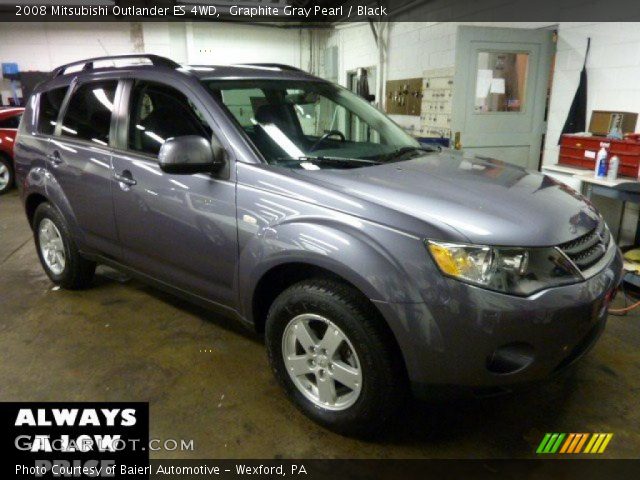 2008 Mitsubishi Outlander ES 4WD in Graphite Gray Pearl