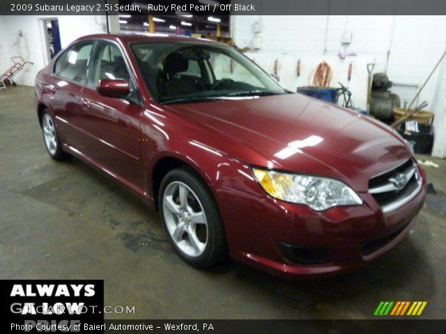 2009 Subaru Legacy 2.5i Sedan in Ruby Red Pearl