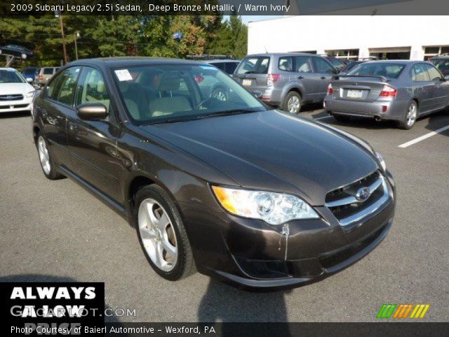 2009 Subaru Legacy 2.5i Sedan in Deep Bronze Metallic